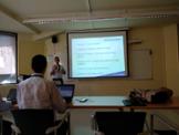 Carlos Guerrero is presenting his work