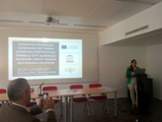 Beatriz Gmez presenting the ITG4TU proyect at the EUNIS congress in Paris