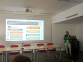 Beatriz Gmez presenting the ITG4TU proyect at the EUNIS congress in Paris