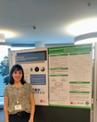 Beln Bermejo presenting her poster at HPI